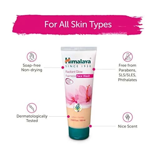 Himalaya Radiant Glow Fairness Face Wash 100ml (3.38 Fl Oz) | For Even-Looking Skin Tone thumbnail 5