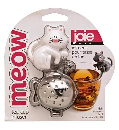 Joie Meow Tea Ball Infuser 2"L x 2"W x 1"H | Cute Cat Design Stainless Steel, BPA-Free thumbnail 3