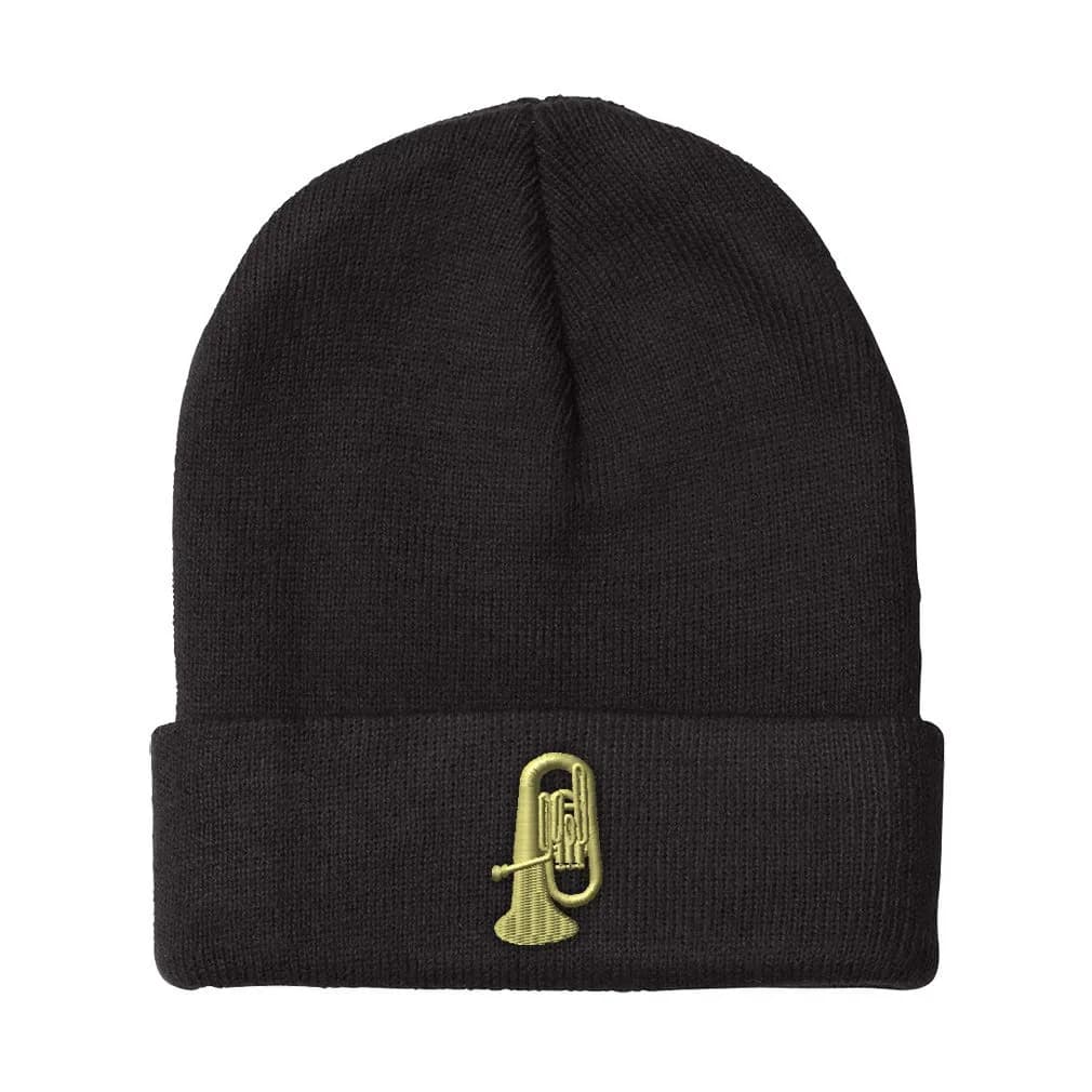 Speedy Pros Beanies for Men & Women | Acrylic Skull Cap Winter Hat Navy Design One Size — Black Design Only