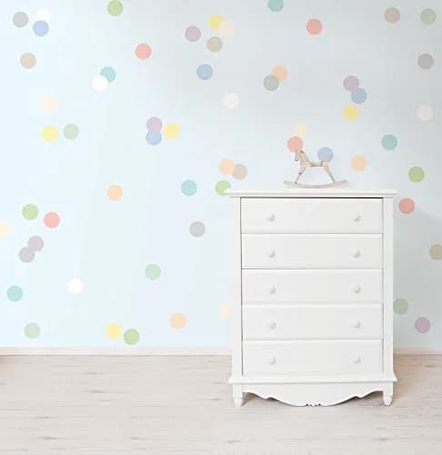 Wall Pops Pastel Confetti MiniPops Sticker Set | 60 Count, Repositionable Vinyl Dots thumbnail 2