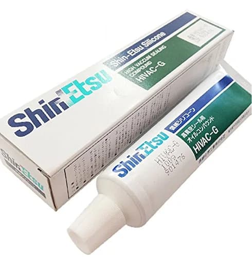 ShinEtsu High Vacuum Silicone Grease HIVAC-G 100g (3.53 oz) | Ultra-Low Volatile Content for Vacuum Sealing thumbnail 1
