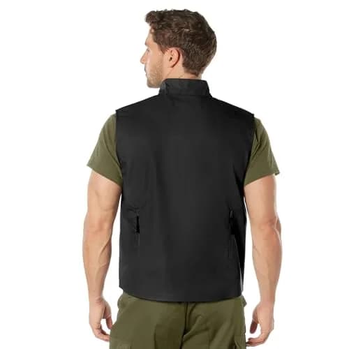 Rothco Undercover Travel Vest, Black, L | Low-Profile Secure Storage for Men thumbnail 9
