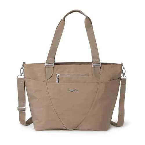 Baggallini Avenue Tote 12x18 Laptop Tote Bag for Women | Lightweight Work Travel Carry On Bag thumbnail 1