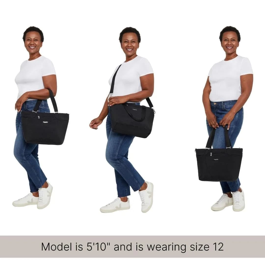 Baggallini Avenue Tote 12x18 Laptop Tote Bag for Women | Lightweight Work Travel Carry On Bag - view 2