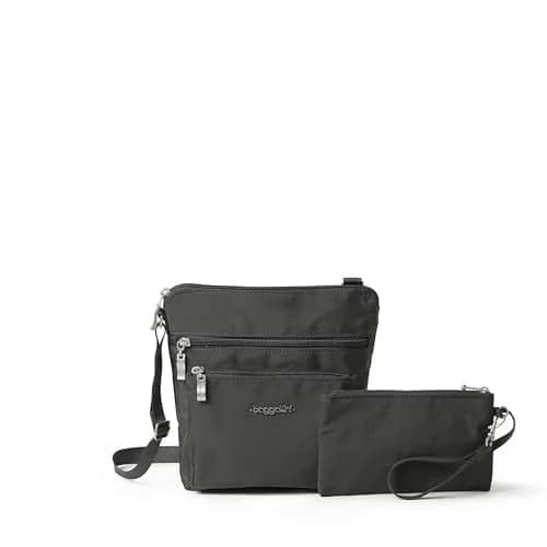 Baggallini Pocket Crossbody RFID Travel Bag for Women | Water-Resistant Lightweight Purse thumbnail 1
