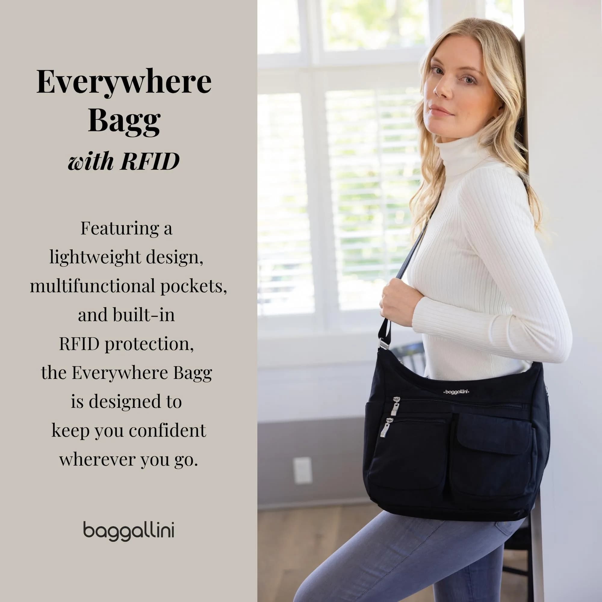 Baggallini Everywhere Bagg Hobo Crossbody Bag for Women 228ml (8 Fl Oz) | Water-resistant Travel Bag with RFID Wristlet - view 2