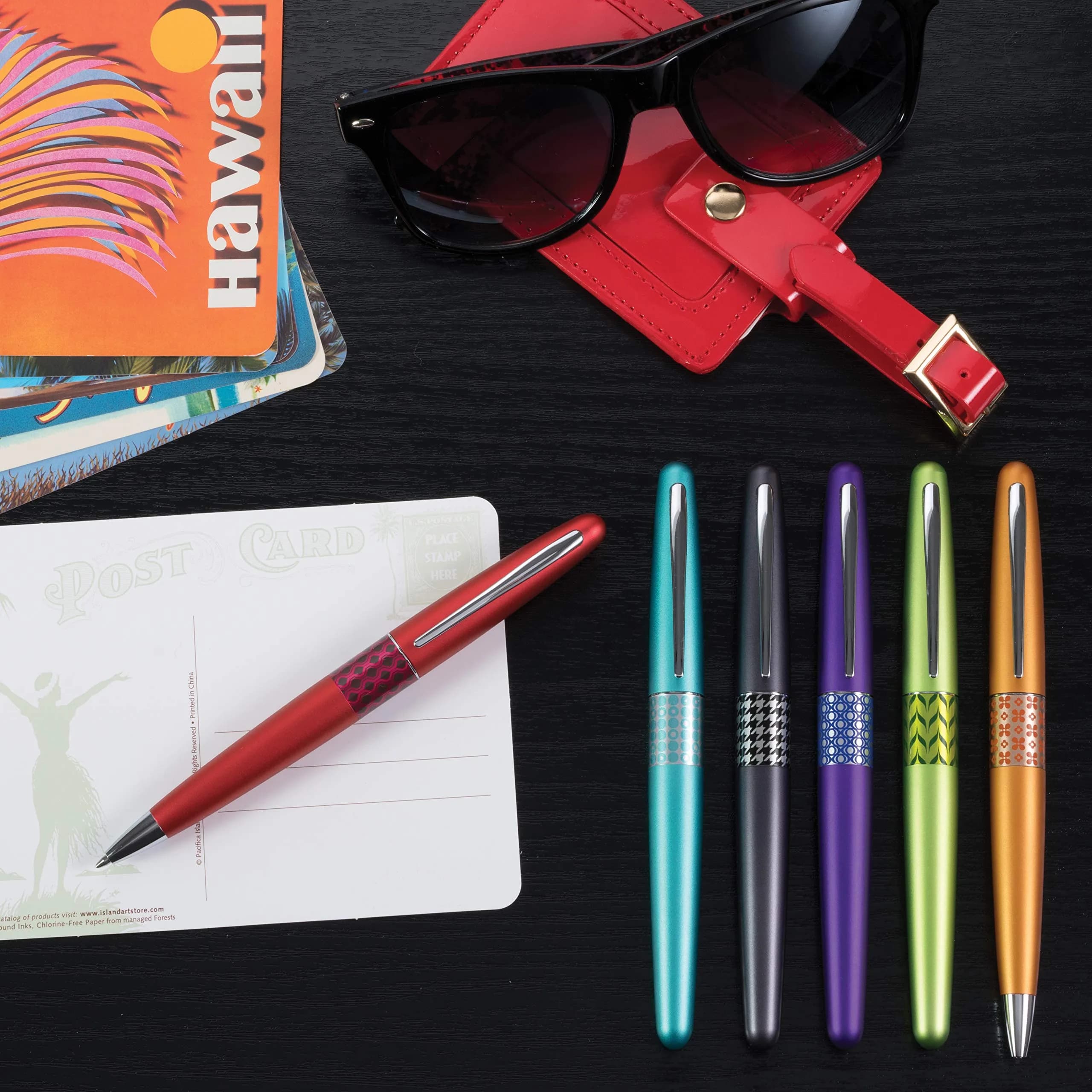 PILOT MR Retro Pop Collection Gel Roller Pen Red/Wave 0.7mm (0.5 in x 5.4 in) | Smooth Ink Flow - view 4