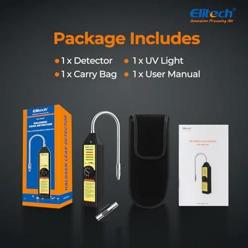 Elitech WJL-6000 Halogen Refrigerant Leak Detector | Detects R22, R134A, R410A, 1234YF & More thumbnail 7