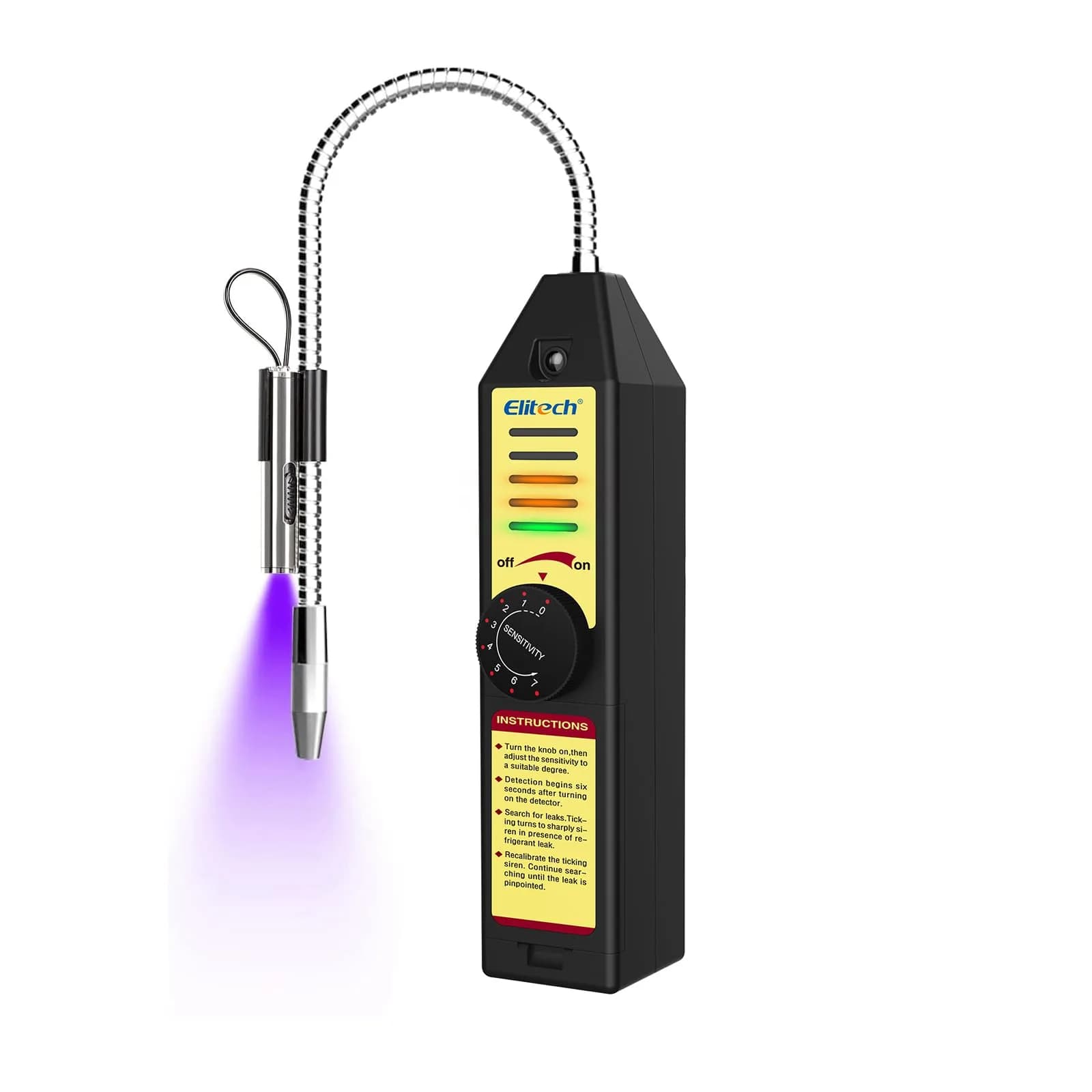 Elitech WJL-6000 Halogen Refrigerant Leak Detector | Detects R22, R134A, R410A, 1234YF & More - main product image