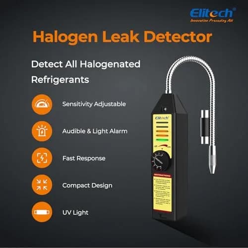 Elitech WJL-6000 Halogen Refrigerant Leak Detector | Detects R22, R134A, R410A, 1234YF & More thumbnail 2