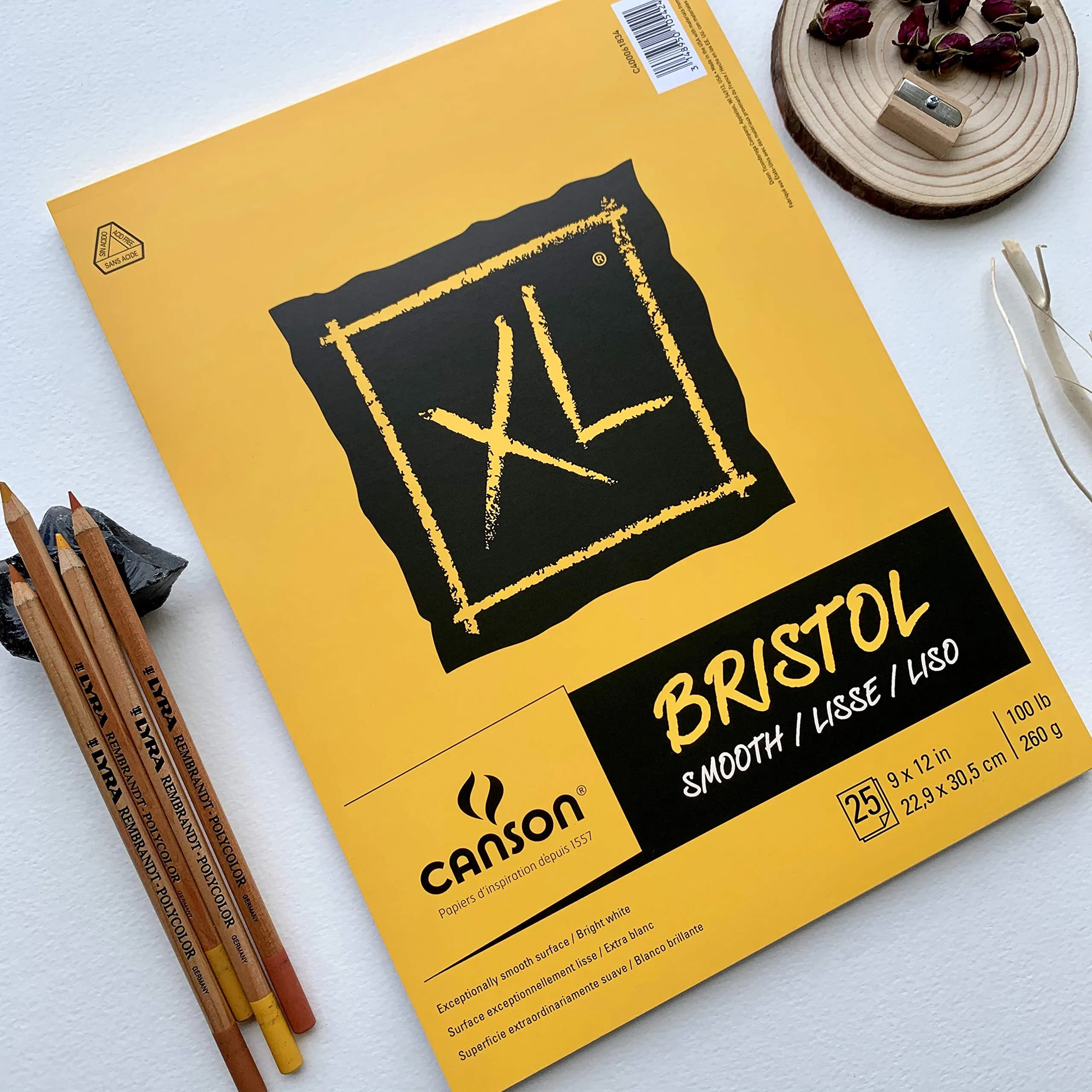 Canson XL Series Bristol Paper Pad Smooth 9x12 in 260gsm (100lb) | High Contrast Art Paper for Pen, Ink, Marker - view 5