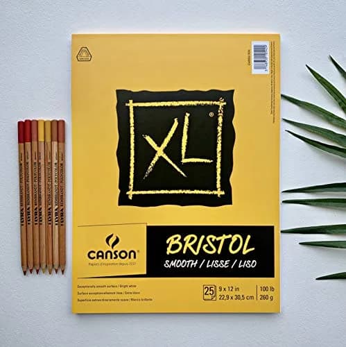 Canson XL Series Bristol Paper Pad Smooth 9x12 in 260gsm (100lb) | High Contrast Art Paper for Pen, Ink, Marker thumbnail 7