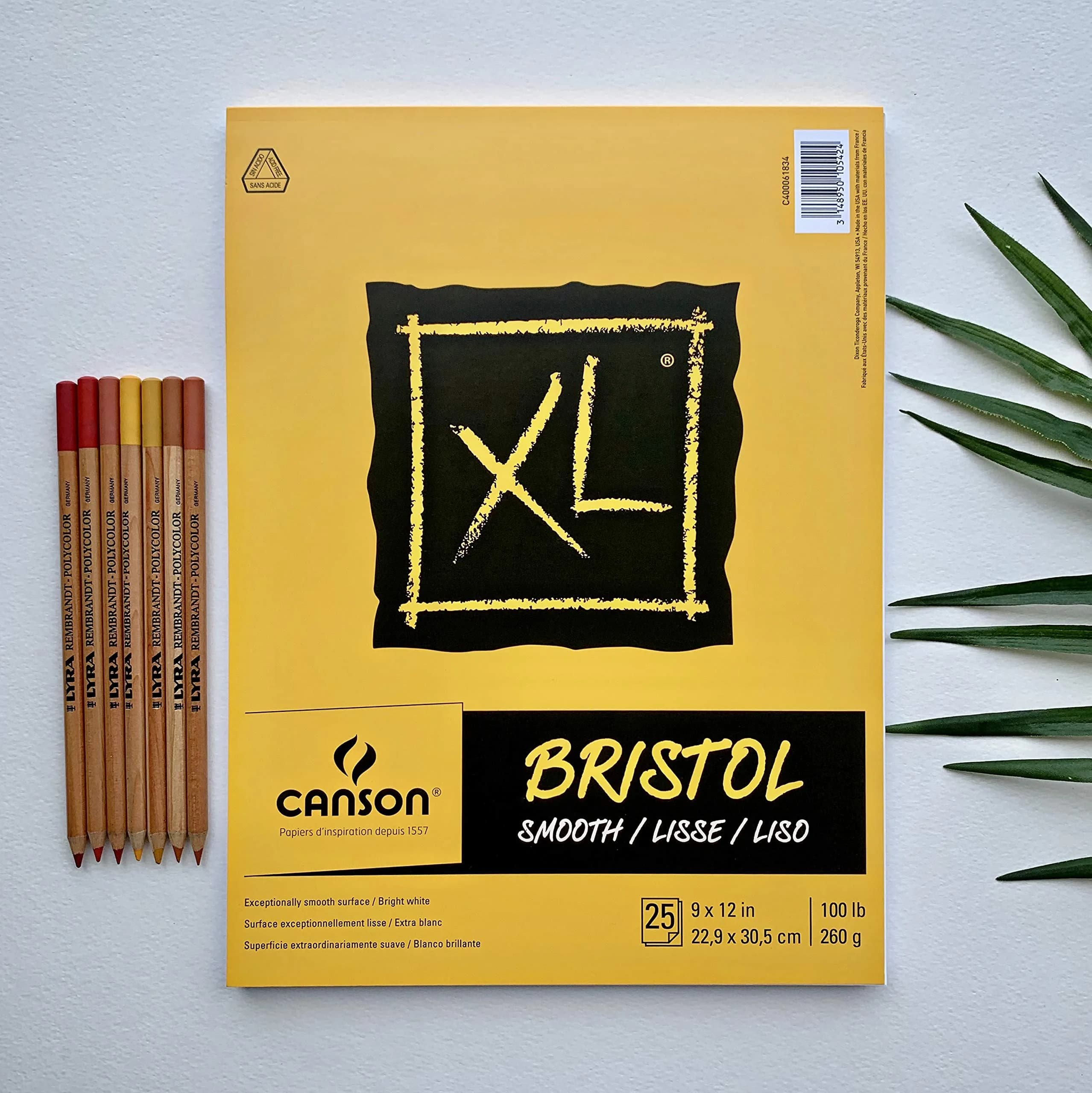 Canson XL Series Bristol Paper Pad Smooth 9x12 in 260gsm (100lb) | High Contrast Art Paper for Pen, Ink, Marker - view 7