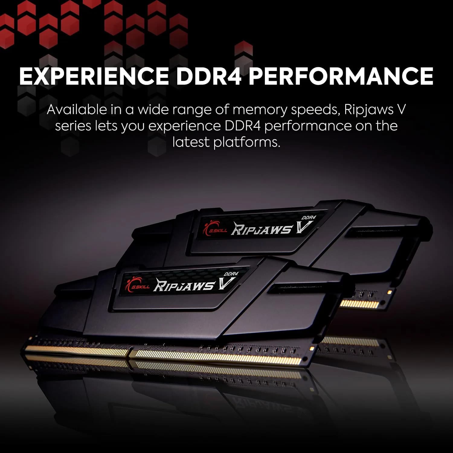 G.SKILL Ripjaws V DDR4 RAM 16GB (2x8GB) 3200MT/s CL16 Black | High-Performance Desktop Memory - view 2