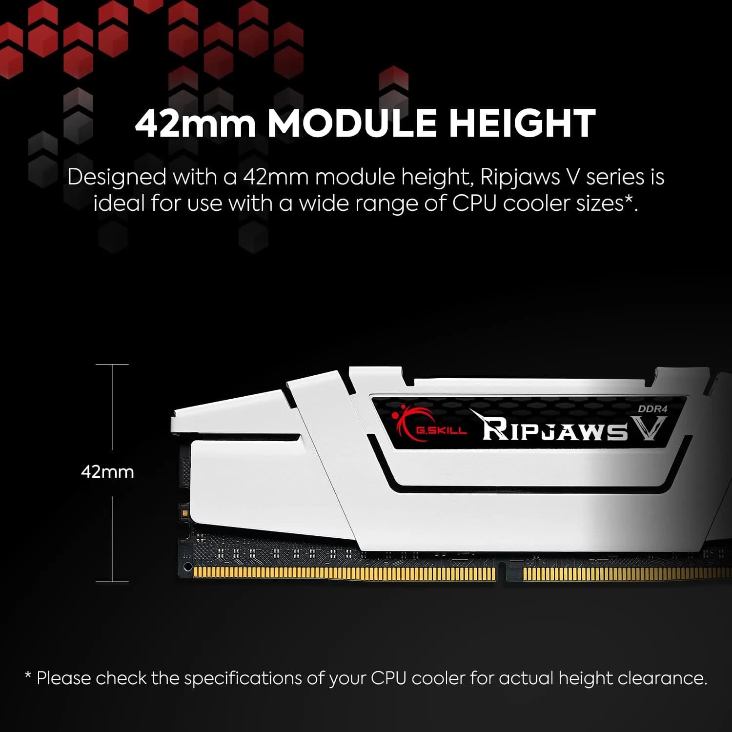 G.SKILL Ripjaws V DDR4 RAM 16GB (2x8GB) 3200MT/s CL16 Black | High-Performance Desktop Memory - view 3
