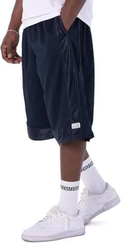 Pro Club Heavyweight Mesh Basketball Shorts Navy Large | Superior Comfort & Durability thumbnail 2