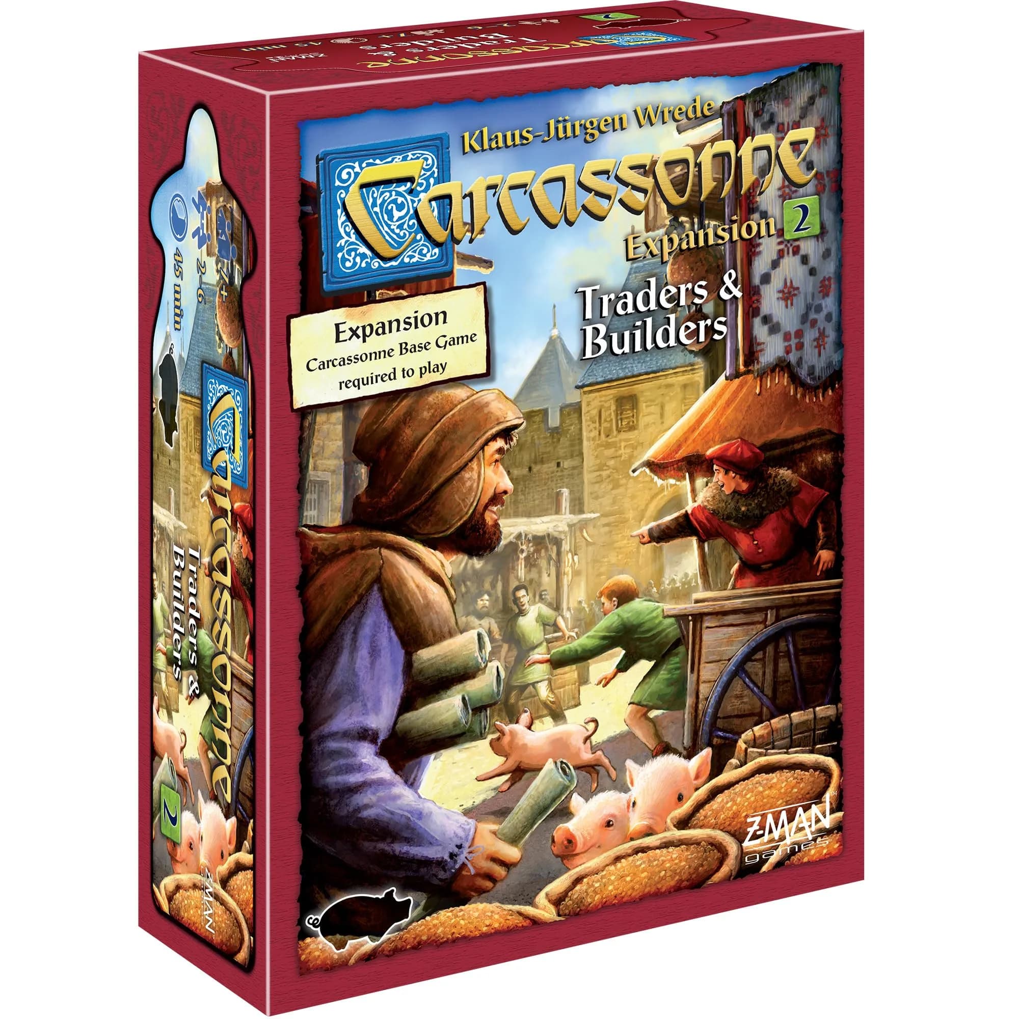 Carcassonne Traders & Builders Expansion 2 Board Game | 2-6 Players | Cardboard - main product image