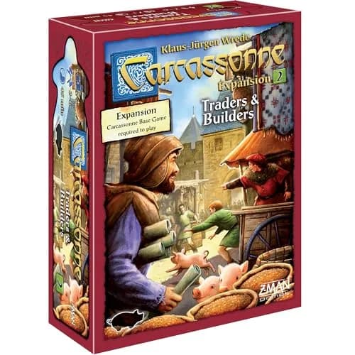 Carcassonne Traders & Builders Expansion 2 Board Game | 2-6 Players | Cardboard thumbnail 1