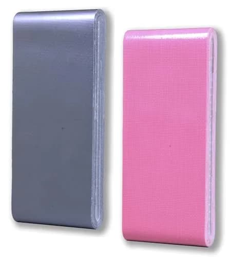RediTape Travel Size Duct Tape 2-Pack (Silver & Bubble Gum Pink) | Pocket Size Flat Mini Roll, 5 Yards Each thumbnail 2