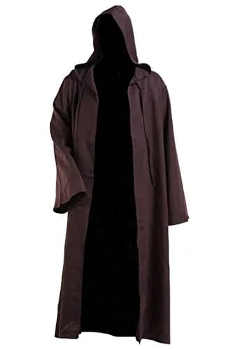 GOLDSTITCH Men Hooded Robe Cloak Knight Costume | Halloween Cosplay Outfit (in US sizes) thumbnail 1