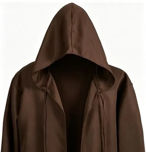 GOLDSTITCH Men Hooded Robe Cloak Knight Costume | Halloween Cosplay Outfit (in US sizes) thumbnail 7