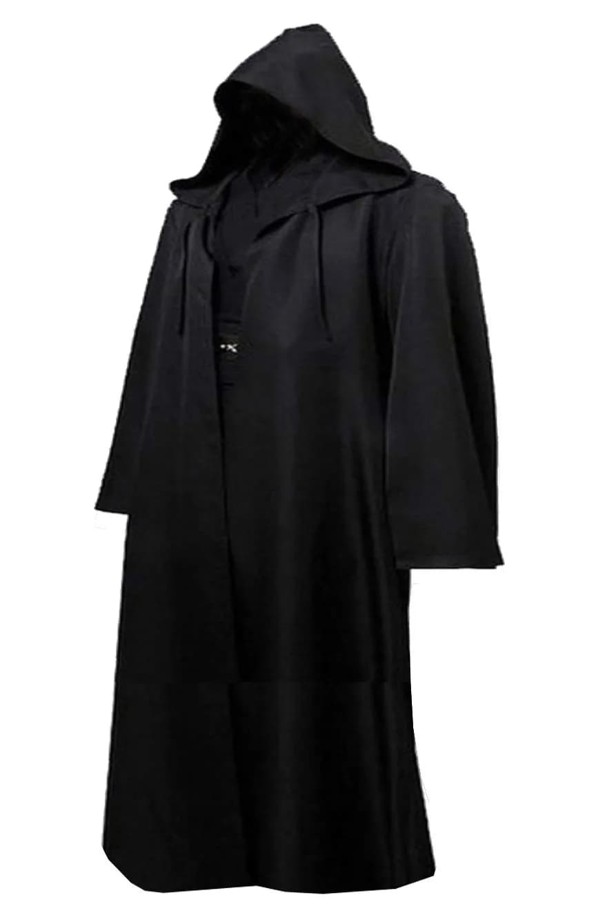 GOLDSTITCH Men Hooded Robe Cloak Knight Costume | Halloween Cosplay Adult Outfit