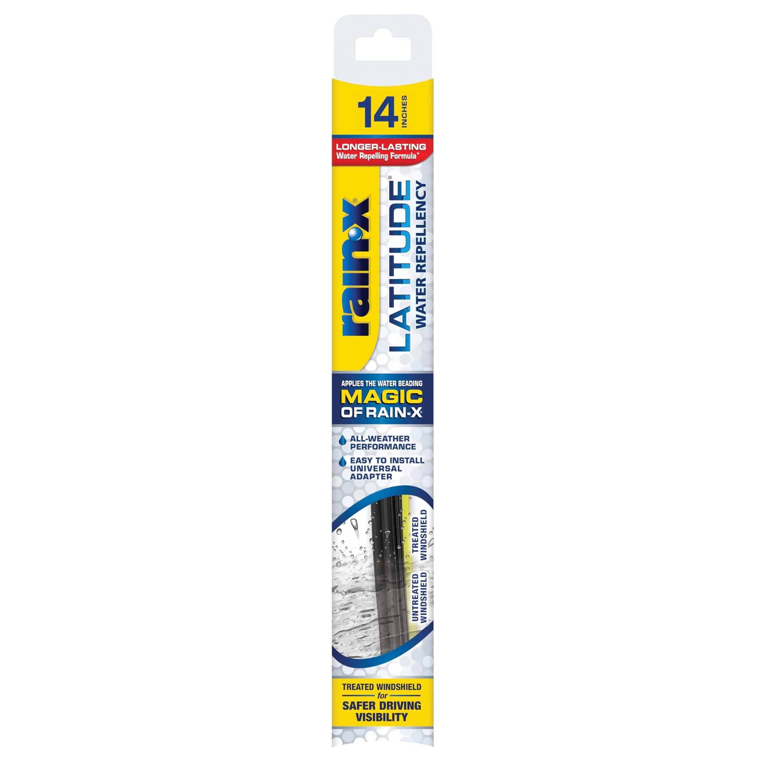 Rain-X 14" Water Repellency Wiper Blades | All Weather Streak-Free Visibility