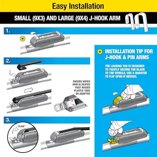Rain-X 14" Water Repellency Wiper Blades | All Weather Streak-Free Visibility thumbnail 4