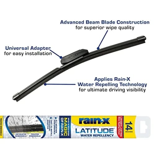Rain-X 14" Water Repellency Wiper Blades | All Weather Streak-Free Visibility thumbnail 2
