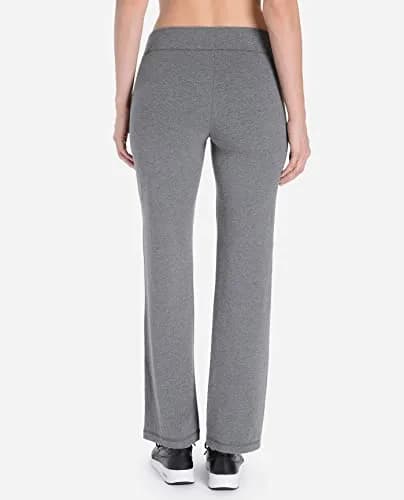 Danskin Plus Size Women's Sleek Fit Yoga Pant Charcoal 3X | Flared Leg, Mid Rise, Cotton Blend thumbnail 3
