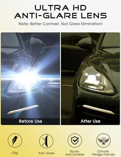 ATTCL Polarized Night Driving Glasses UV400 Anti Glare Yellow Tinted Sunglasses for Men thumbnail 6