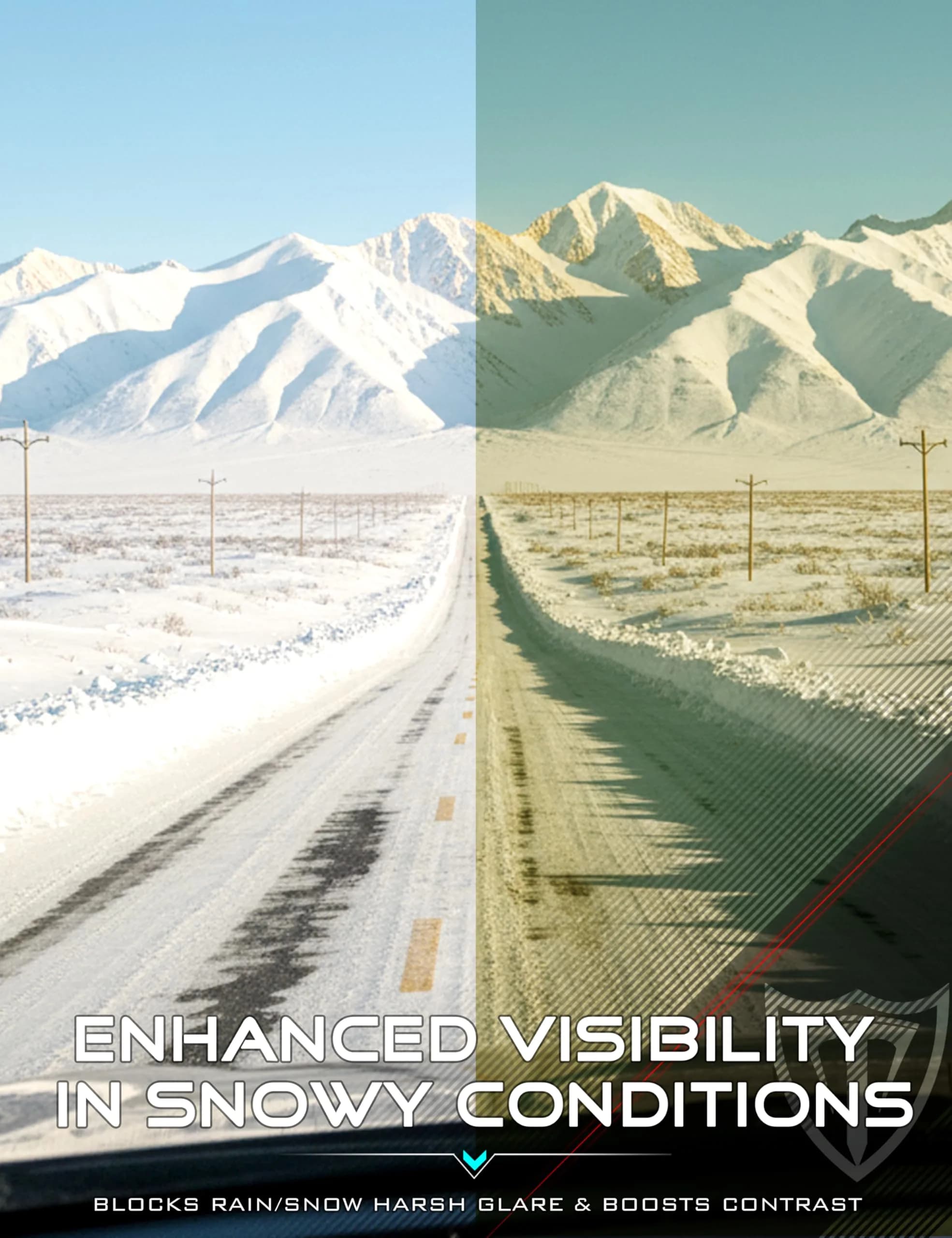 ATTCL 2026-HD Night Driving Glasses: Not Mirrored, Yellow Tinted, Anti-Glare for Men - view 4