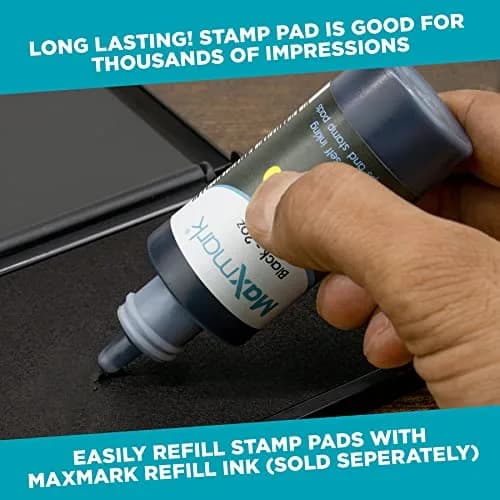MaxMark Large Dry Stamp Pad 4-1/4" x 7-1/4" | Premium Felt Pad for Stamping thumbnail 4