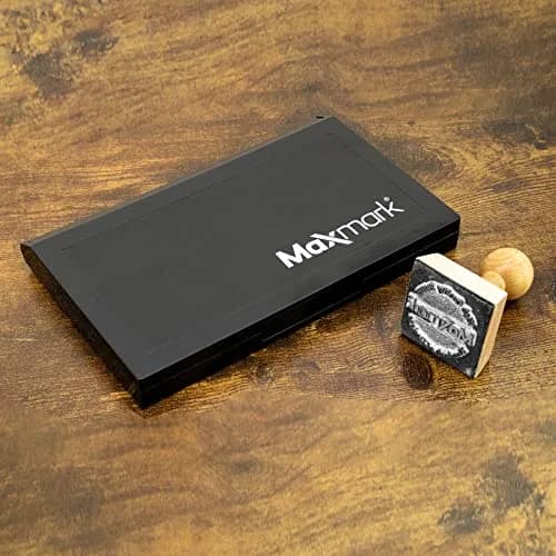 MaxMark Large Black Stamp Pad 4.25" x 7.25" | Premium Felt for Thousands of Crisp Impressions thumbnail 6