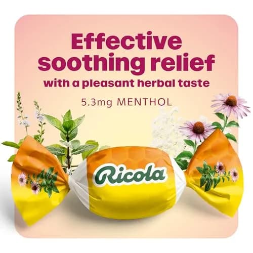 Ricola Throat Drops Echinacea Honey Lemon 45 Count | Swiss Herbal Relief with Menthol thumbnail 4