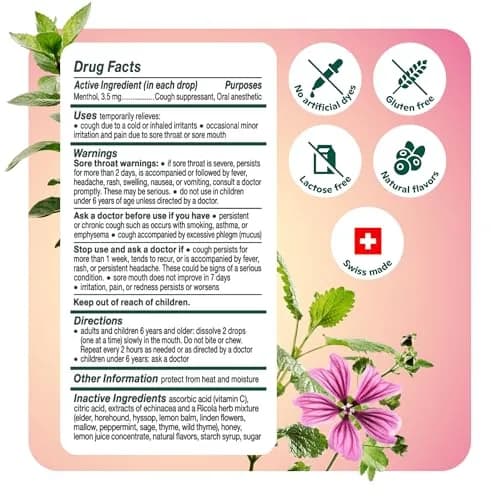 Ricola Throat Drops Echinacea Honey Lemon 45 Count | Swiss Herbal Relief with Menthol thumbnail 6