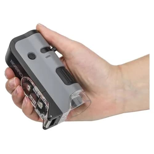 Carson MicroFlip 100x-250x LED UV Pocket Microscope with Smartphone Clip | STEM Education MP-250 thumbnail 4