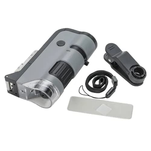 Carson MicroFlip 100x-250x LED UV Pocket Microscope with Smartphone Clip | STEM Education MP-250 thumbnail 5