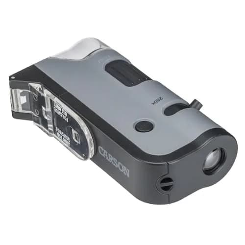 Carson MicroFlip 100x-250x LED UV Pocket Microscope with Smartphone Clip | STEM Education MP-250 thumbnail 7