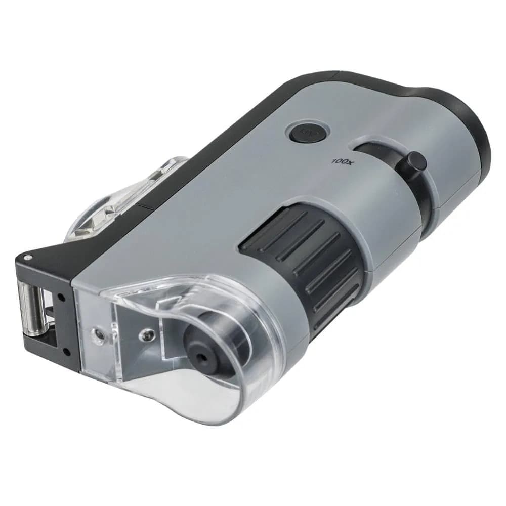 Carson MicroFlip 100x-250x LED UV Pocket Microscope with Smartphone Clip | STEM Education MP-250 - view 8