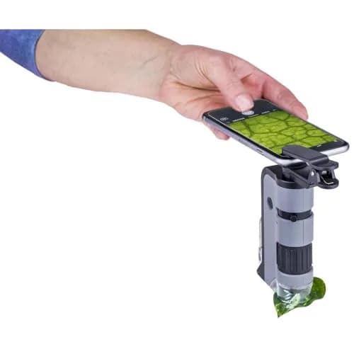 Carson MicroFlip 100x-250x LED UV Pocket Microscope with Smartphone Clip | STEM Education MP-250 thumbnail 9