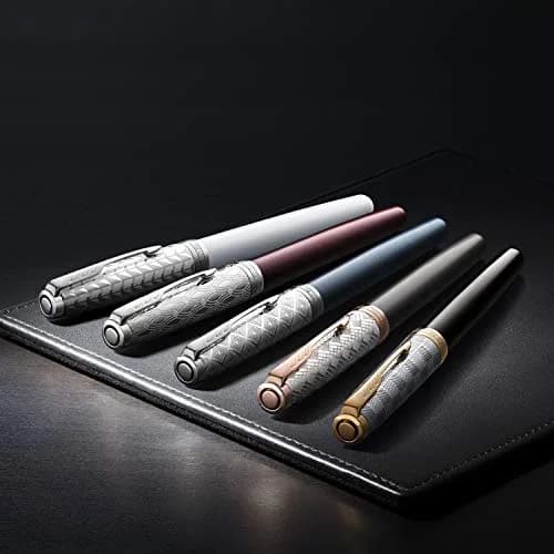 Parker Sonnet Ballpoint Pen, Metal & Pearl Lacquer with Palladium Trim, Medium Point Black Ink | Elegant, Hand Assembled, Flawless Quality thumbnail 4