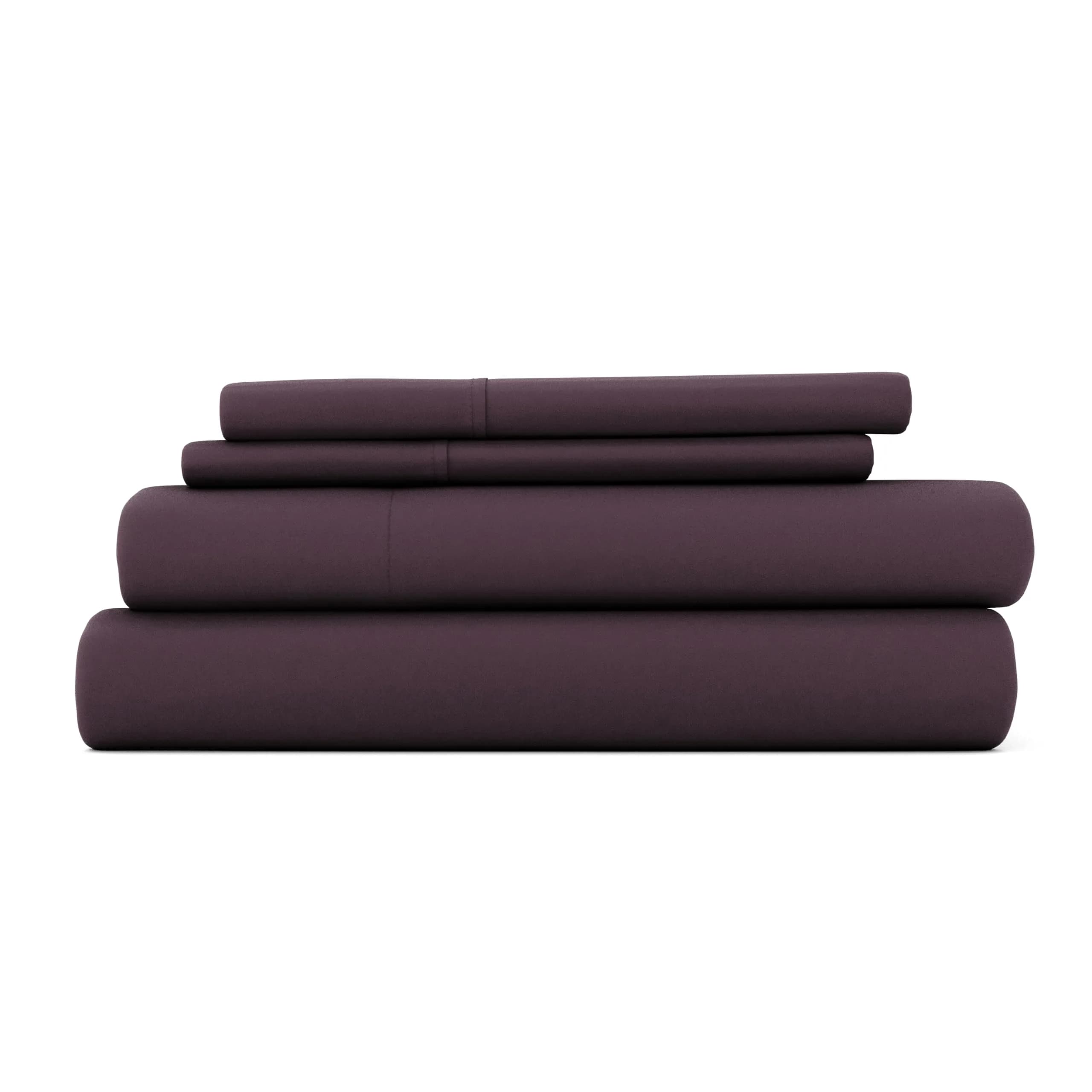 Linen Market Twin Bed Sheets Aqua | Deep Pocket Microfiber for Cooler Sleep — Purple / Twin