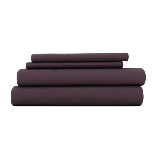 Linen Market Twin Bed Sheets Purple | Deep Pocket Microfiber 90 GSM (66x96 inches) thumbnail 1