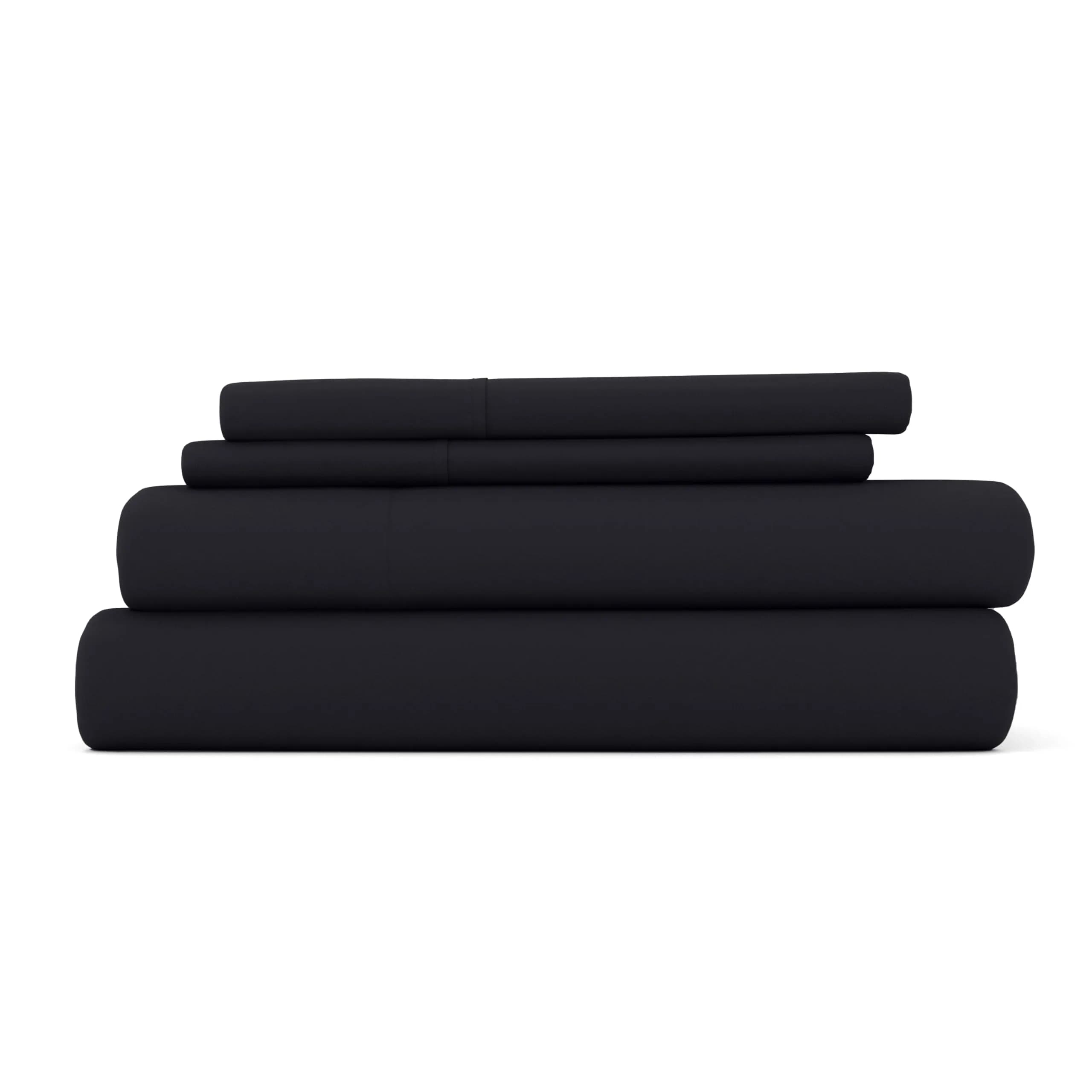 Linen Market California King Bed Sheets - Deep Pocket Microfiber, Black, 4 Piece Set - main product image