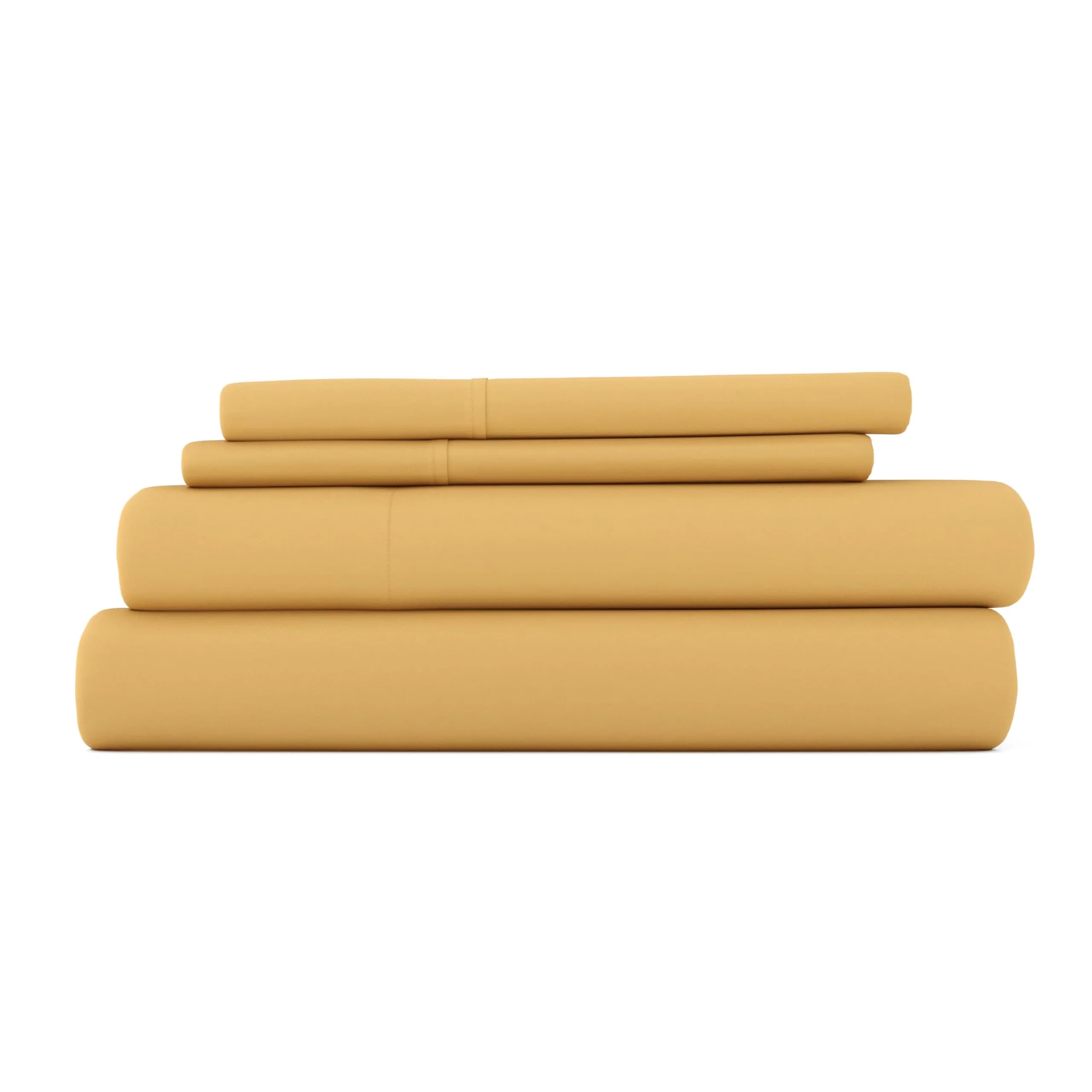 Linen Market California King Bed Sheet Set | Wrinkle-Free Microfiber, Breathable & Durable (1800 Series) — Gold / California King
