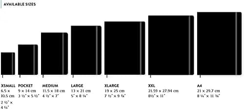 Moleskine Classic Notebook, Large, Ruled, Sapphire Blue, Hard Cover (5 x 8.25) | Acid-Free, 240 Pages, Durable Cover thumbnail 6
