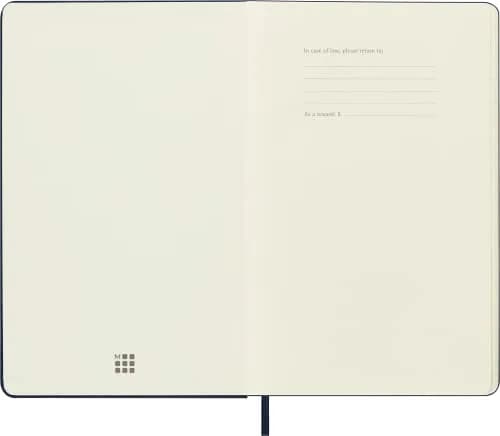 Moleskine Classic Notebook, Large, Ruled, Sapphire Blue, Hard Cover (5 x 8.25) | Acid-Free, 240 Pages, Durable Cover thumbnail 2