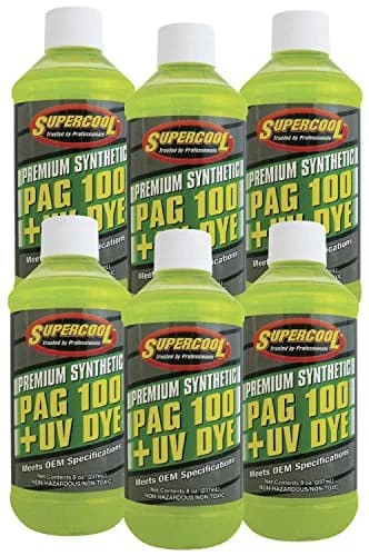 TSI Supercool PAG Oil 100 Viscosity with U/V Dye 8oz | Anti-Wear, Moisture Resistance thumbnail 1