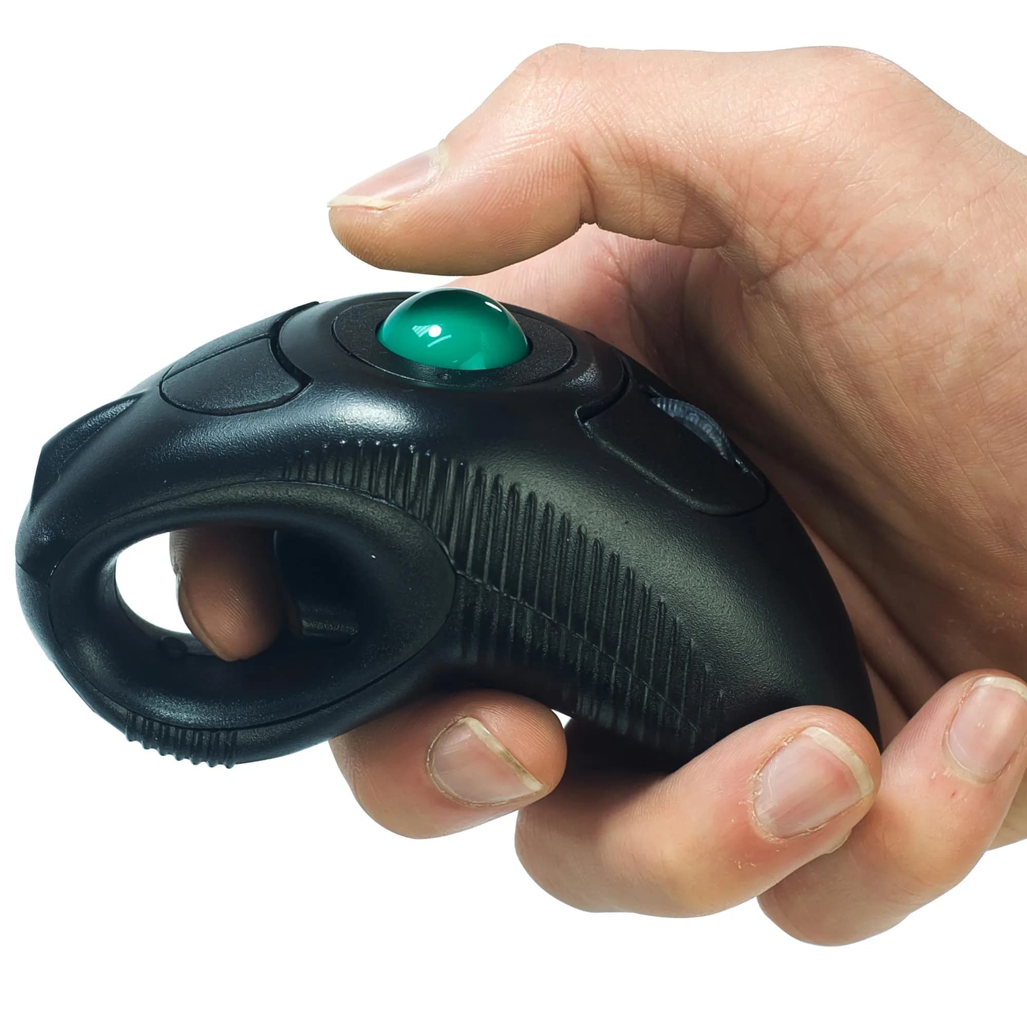 YUMQUA Wireless Finger Trackball Mouse | Ergonomic Design, 4-Level DPI, Ambidextrous, 10M Range - main product image